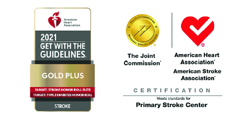 Stroke Care Certification and AHA 2021 Award Graphics