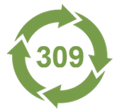 Icon showing a circle with arrows and number 309 in the middle