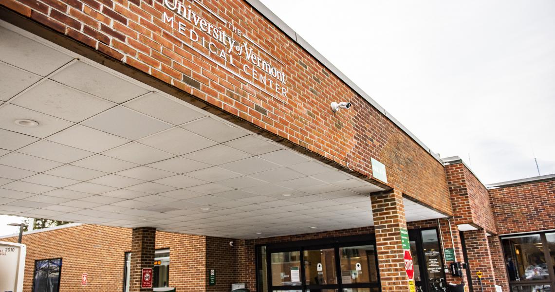 Outside of the UVM Medical Center, Fanny Allen Rehabilitation Center