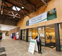 CVMC COVID-19 Vaccine Hub Entrance