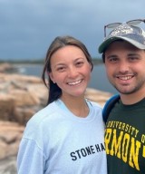 Bridget Oei, MD hiking with her husband.