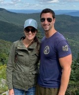 Christopher Frederick, MD hiking with wife. 