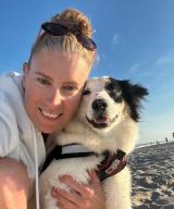 Katie Dawber and her dog