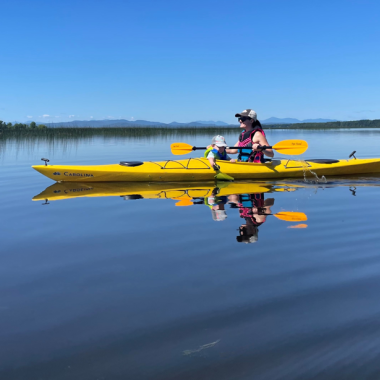 Heather Estby, MD kayaking