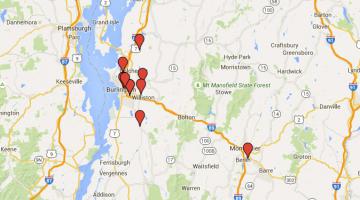 UVM Medical Center Primary Care Locations Google Map Screenshot